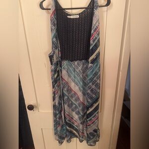 Maurice’s Multicolored Sheer Long Vest